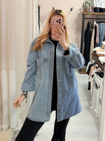 Camicia giacca di jeans