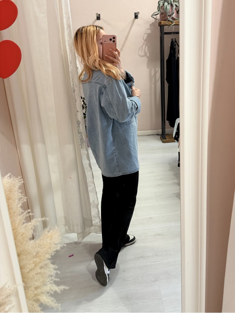 Camicia giacca di jeans