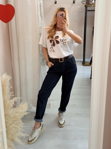 Pantaloni TIPO jeans morbidi con la cintura