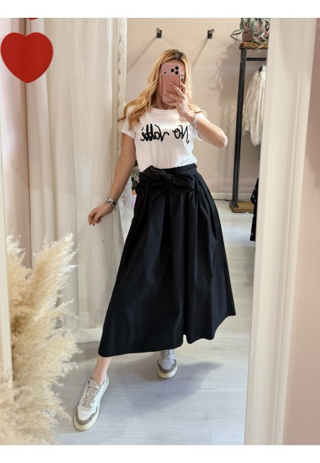 Gonna lunga fiocco nera