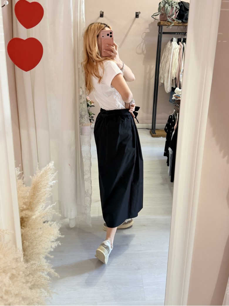 Gonna lunga fiocco nera