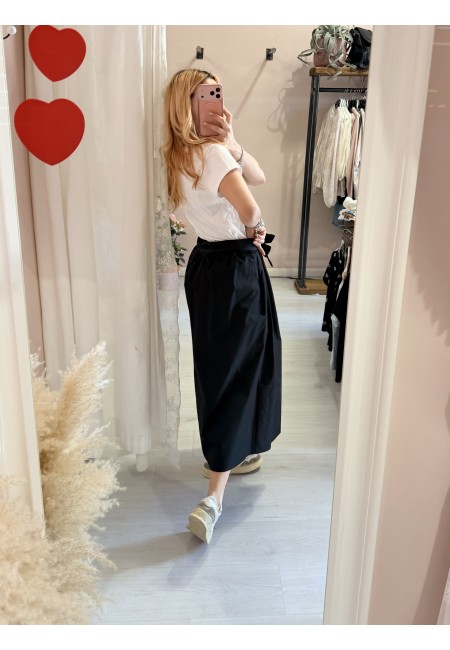 Gonna lunga fiocco nera