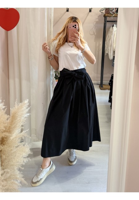 Gonna lunga fiocco nera