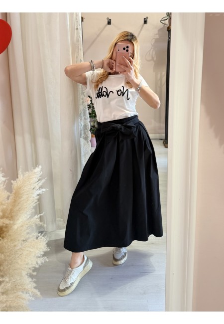 Gonna lunga fiocco nera