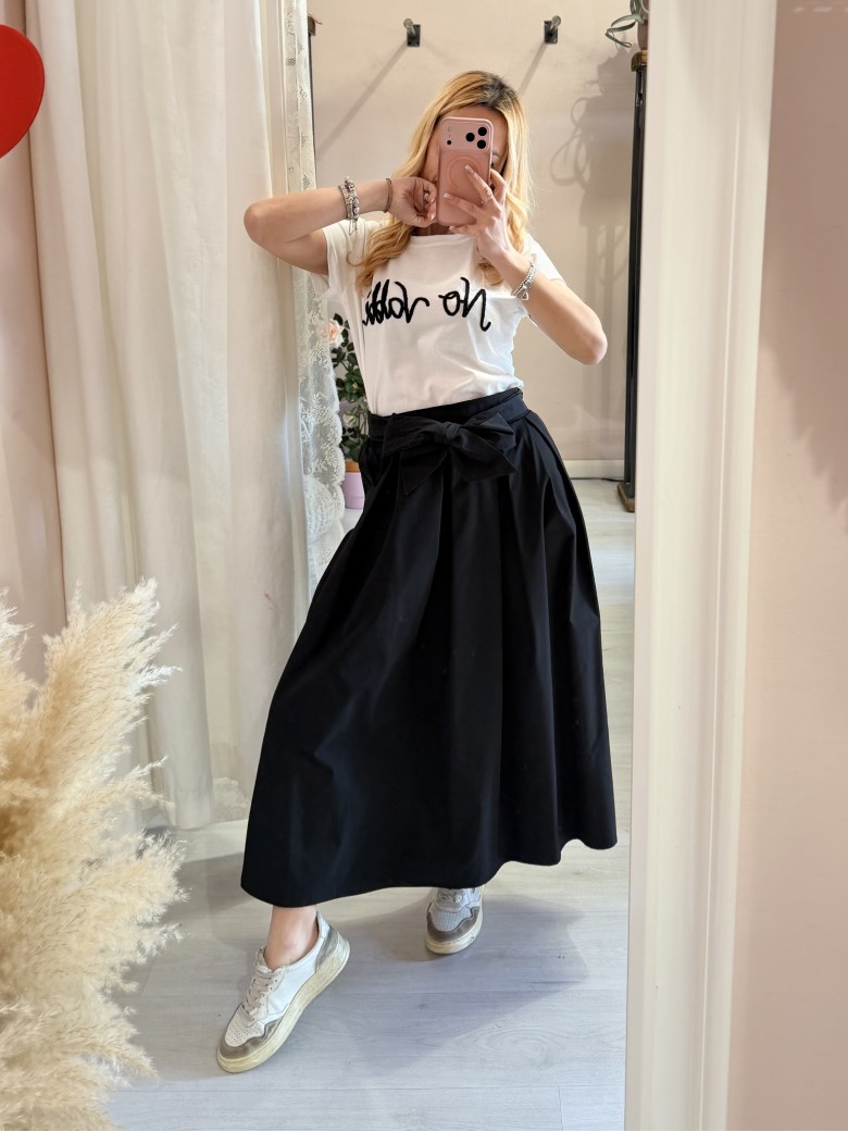 Maglia t shirt NO VABBè nera