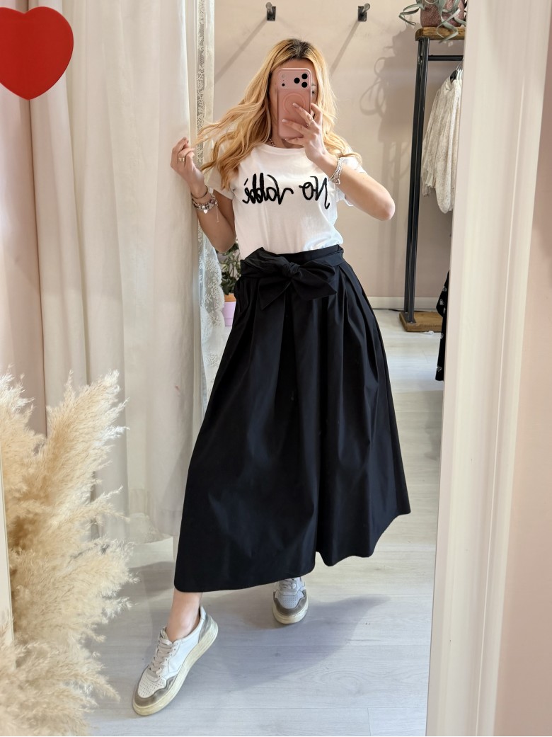 Maglia t shirt NO VABBè nera