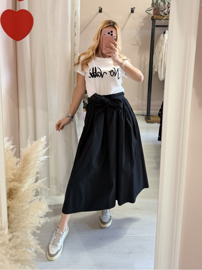 Maglia t shirt NO VABBè nera