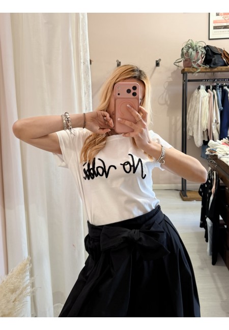 Maglia t shirt NO VABBè nera