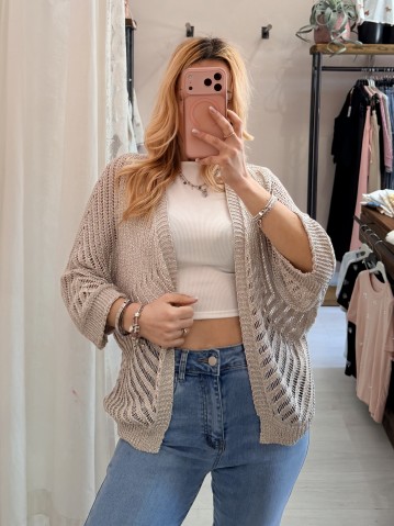 Giacchina cardigan LAURINA beige 2