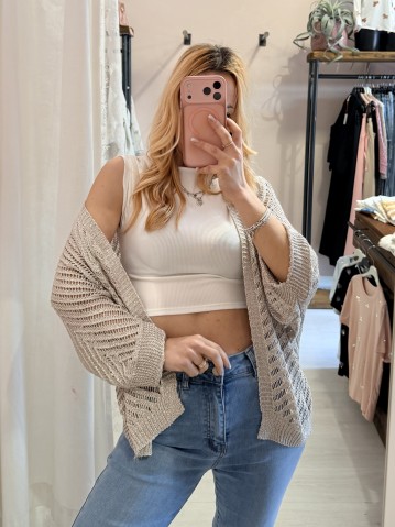 Giacchina cardigan LAURINA beige