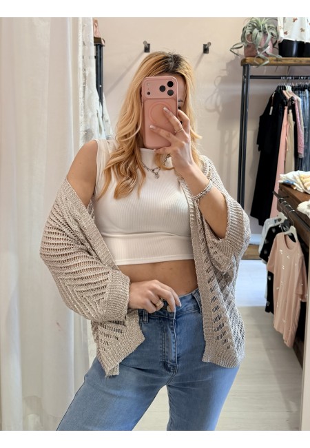 Giacchina cardigan LAURINA beige