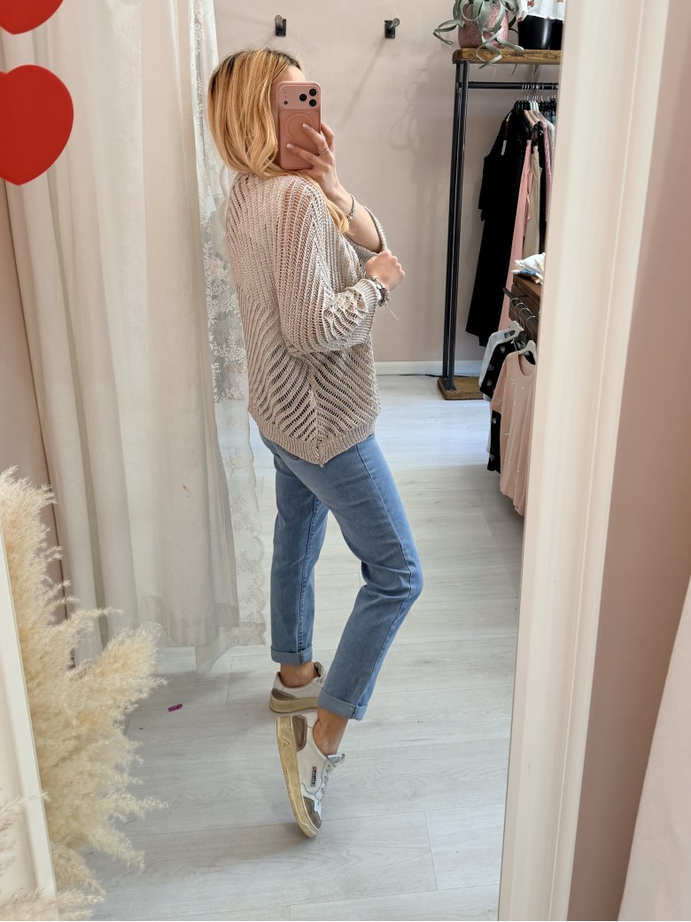 Giacchina cardigan LAURINA beige