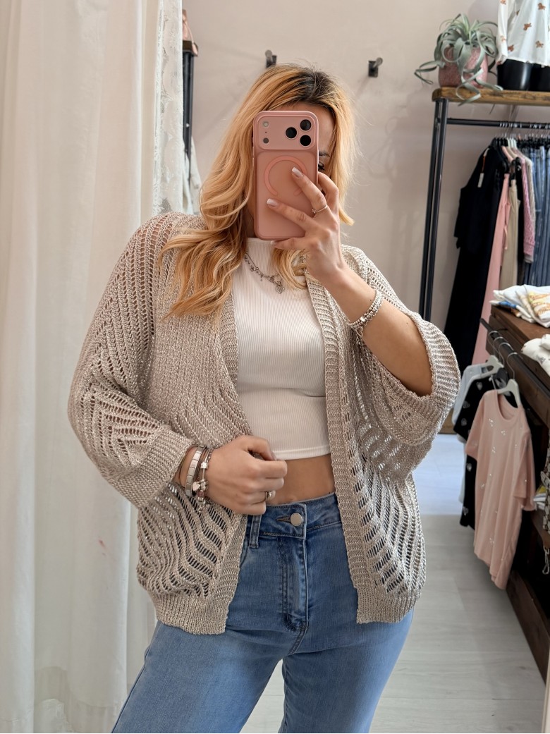 Giacchina cardigan LAURINA beige