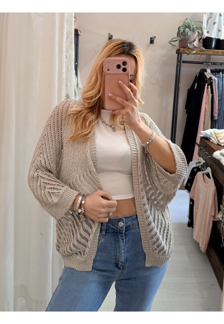 Giacchina cardigan LAURINA beige