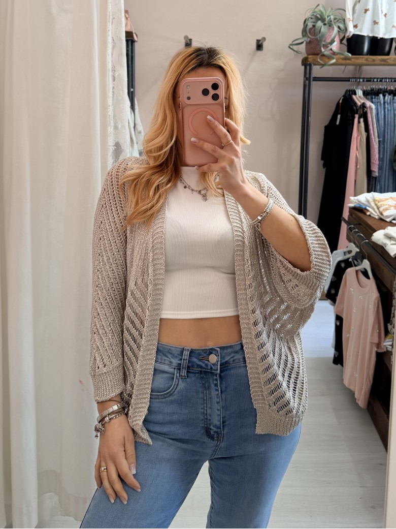 Giacchina cardigan LAURINA beige
