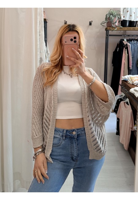 Giacchina cardigan LAURINA beige