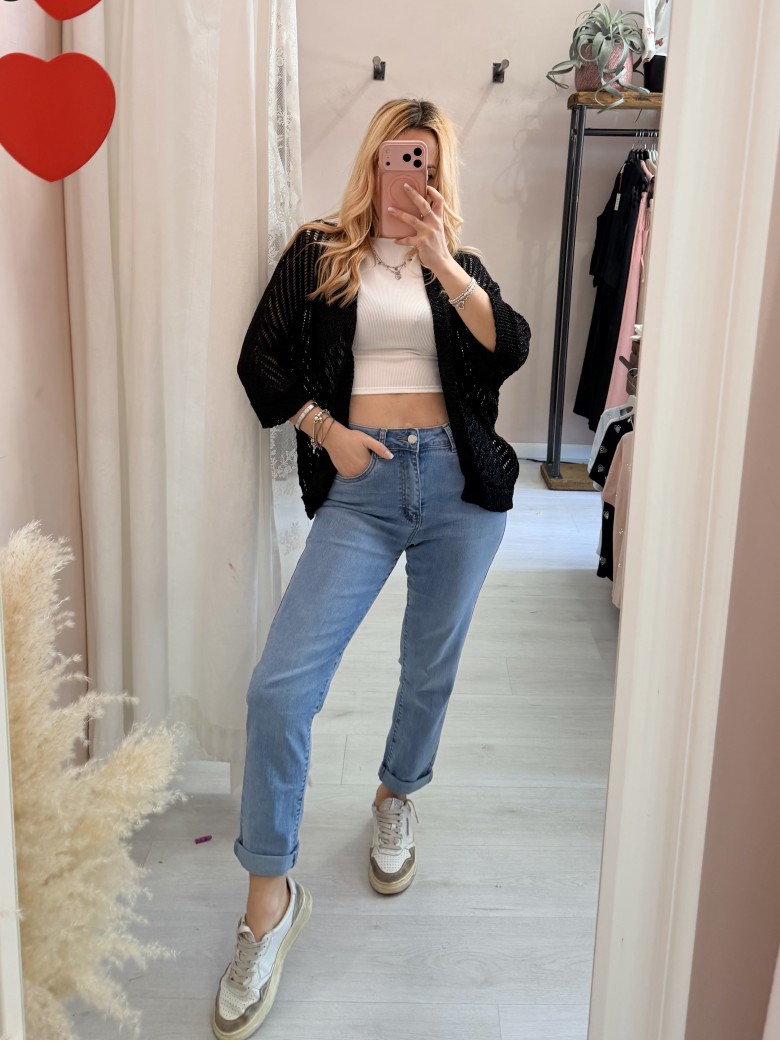 Giacchina cardigan LAURINA nera