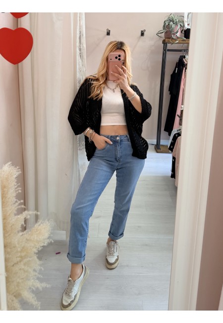 Giacchina cardigan LAURINA nera