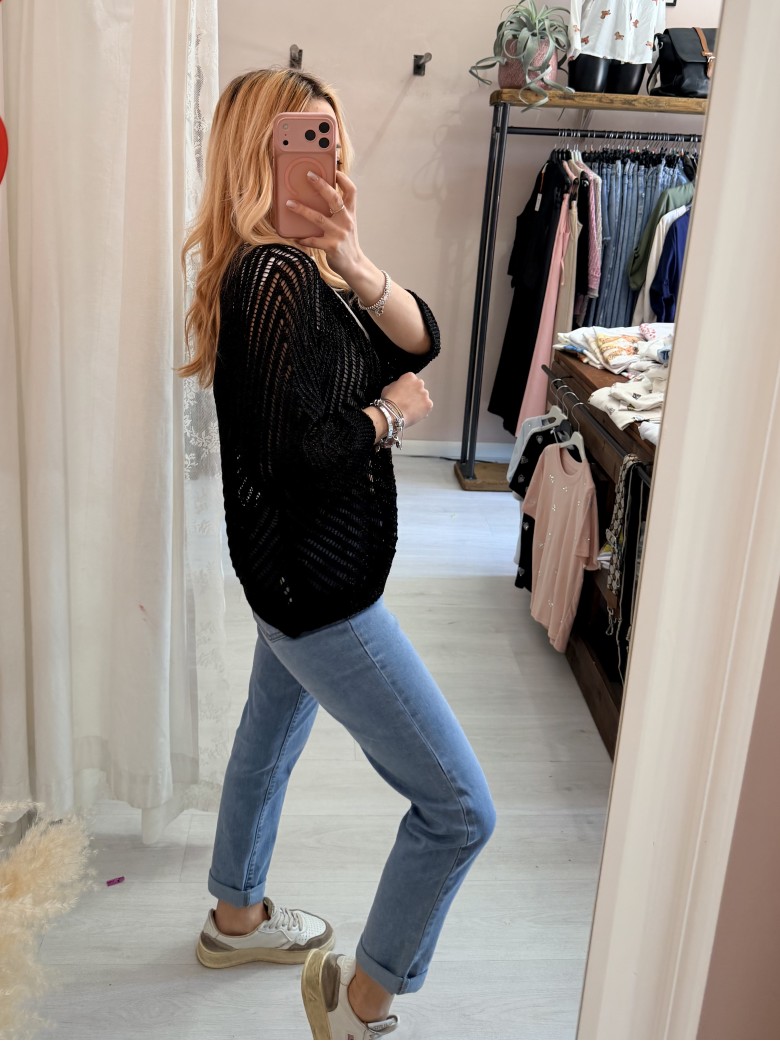 Giacchina cardigan LAURINA nera