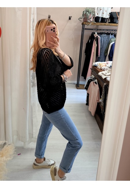 Giacchina cardigan LAURINA nera