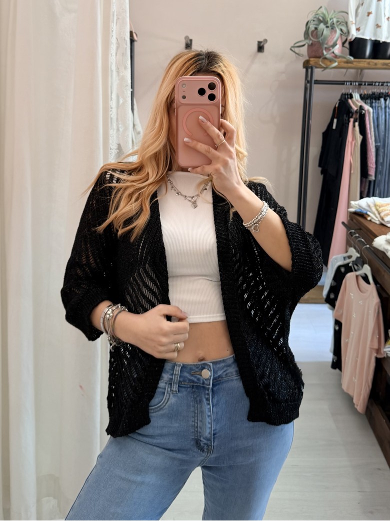 Giacchina cardigan LAURINA nera