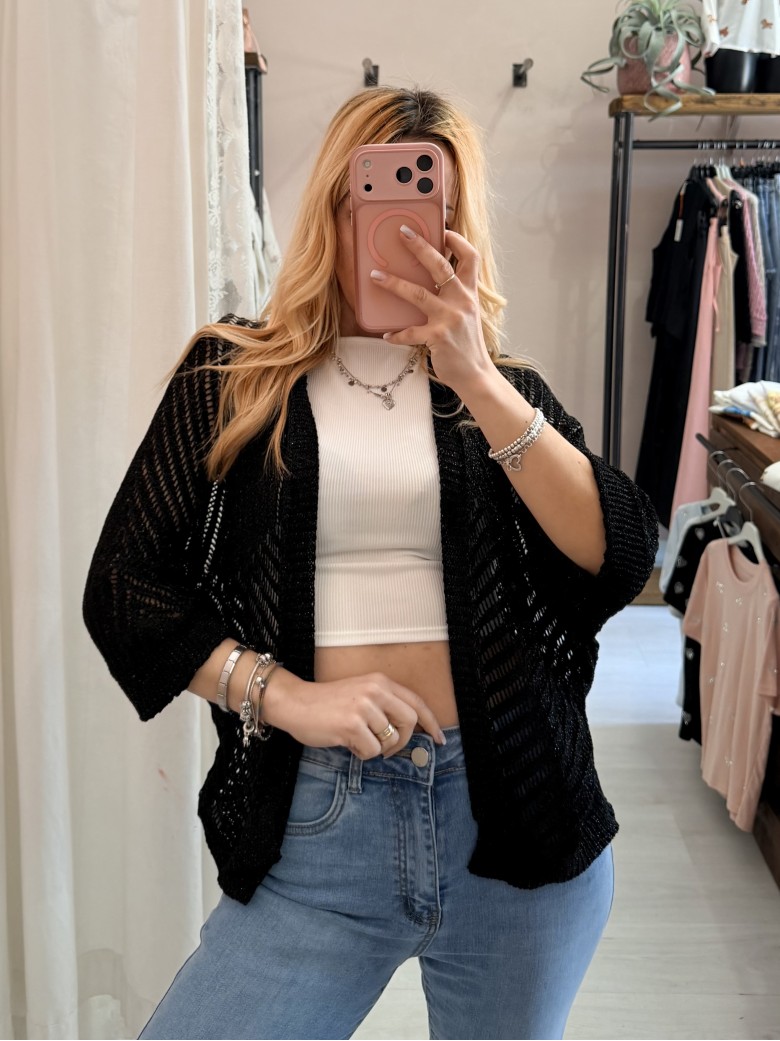 Giacchina cardigan LAURINA nera
