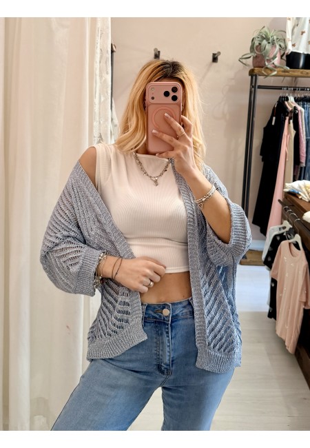 Giacchina cardigan LAURINA azzurra