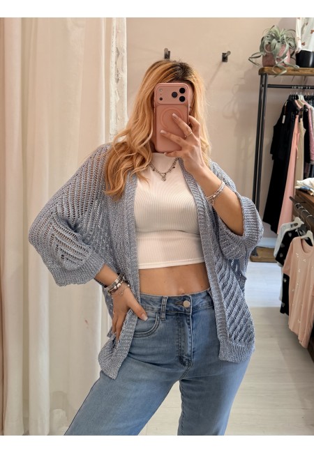Giacchina cardigan LAURINA azzurra