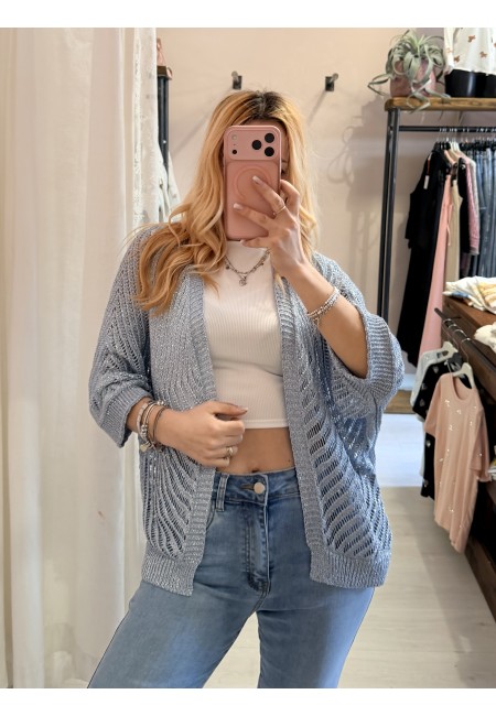 Giacchina cardigan LAURINA azzurra