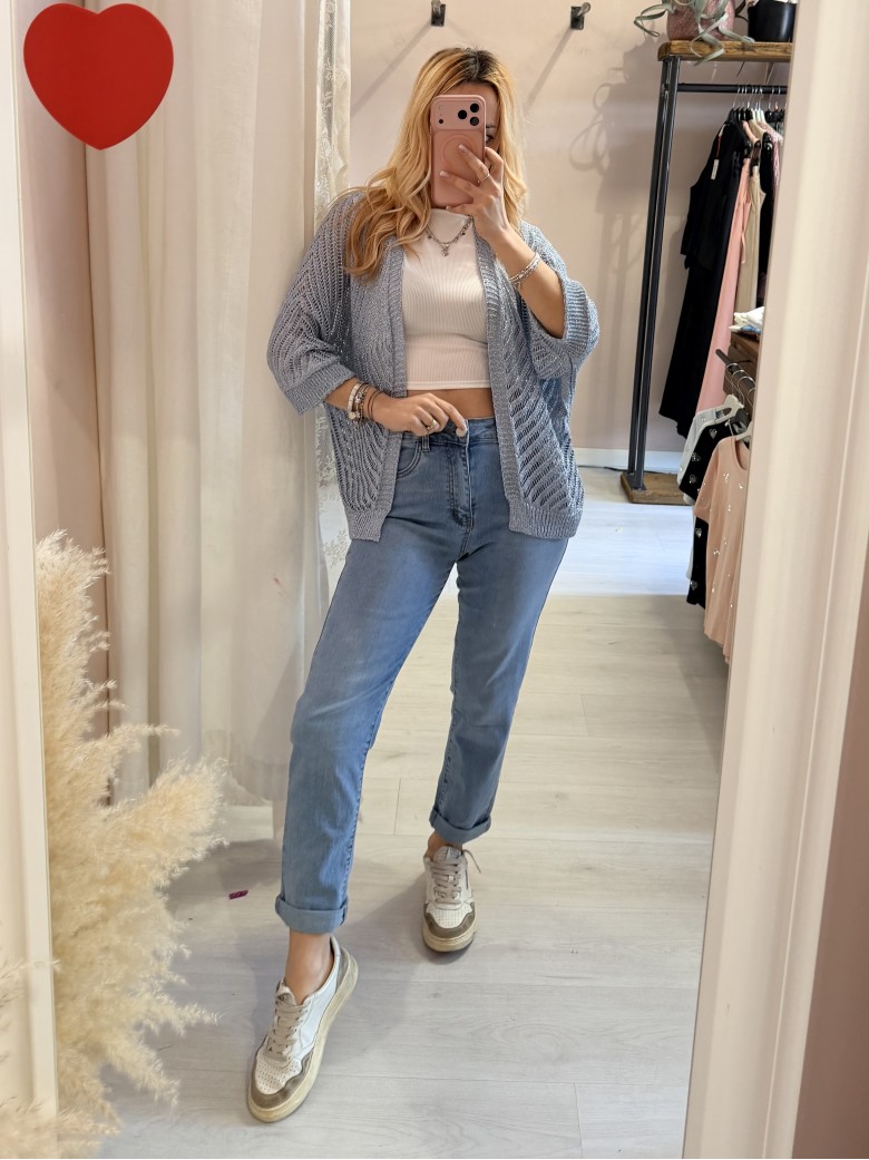 Giacchina cardigan LAURINA azzurra