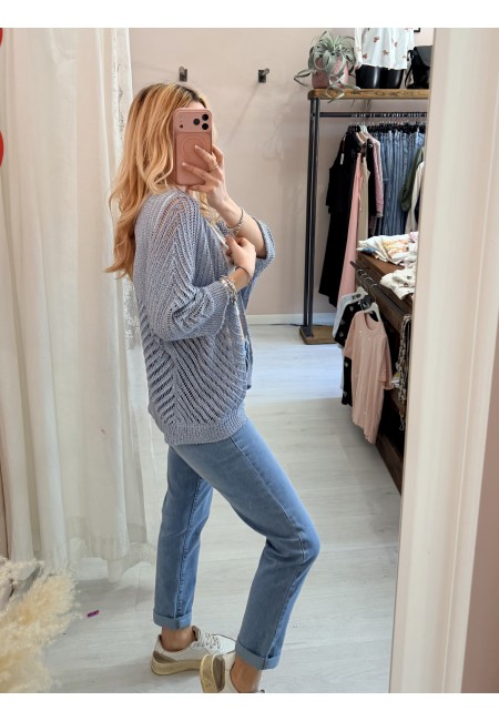 Giacchina cardigan LAURINA azzurra