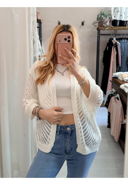 Giacchina cardigan LAURINA bianca