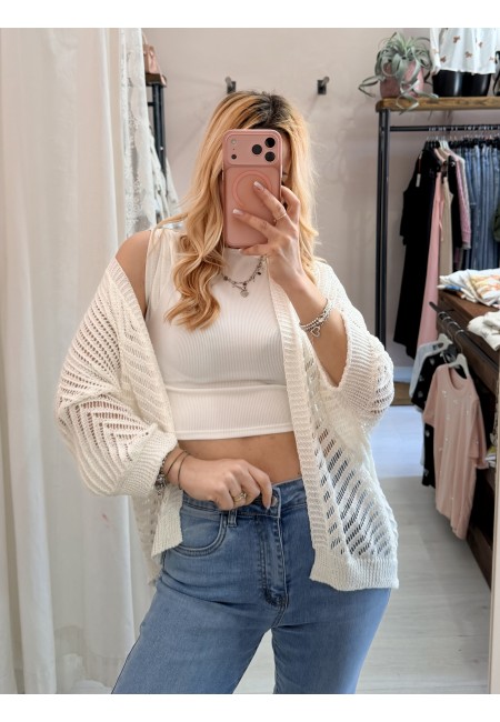 Giacchina cardigan LAURINA bianca
