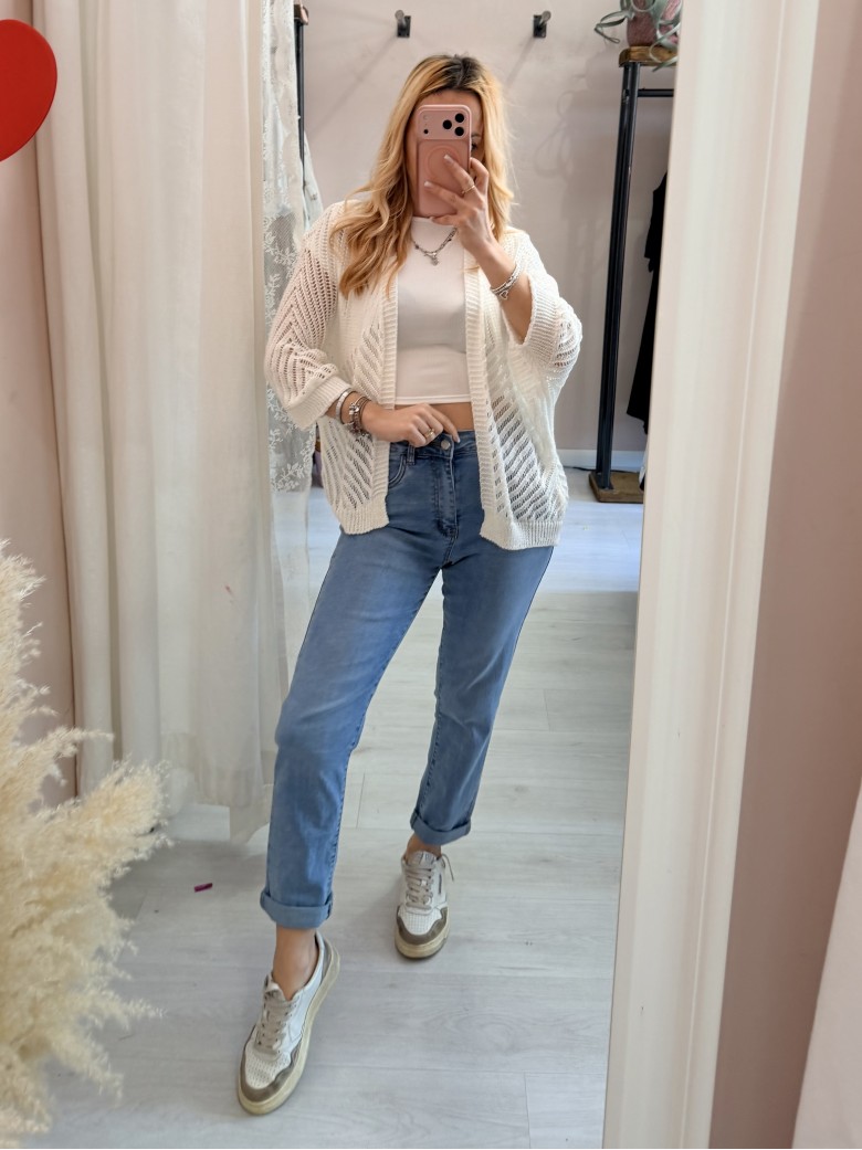 Giacchina cardigan LAURINA bianca