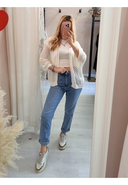 Giacchina cardigan LAURINA bianca
