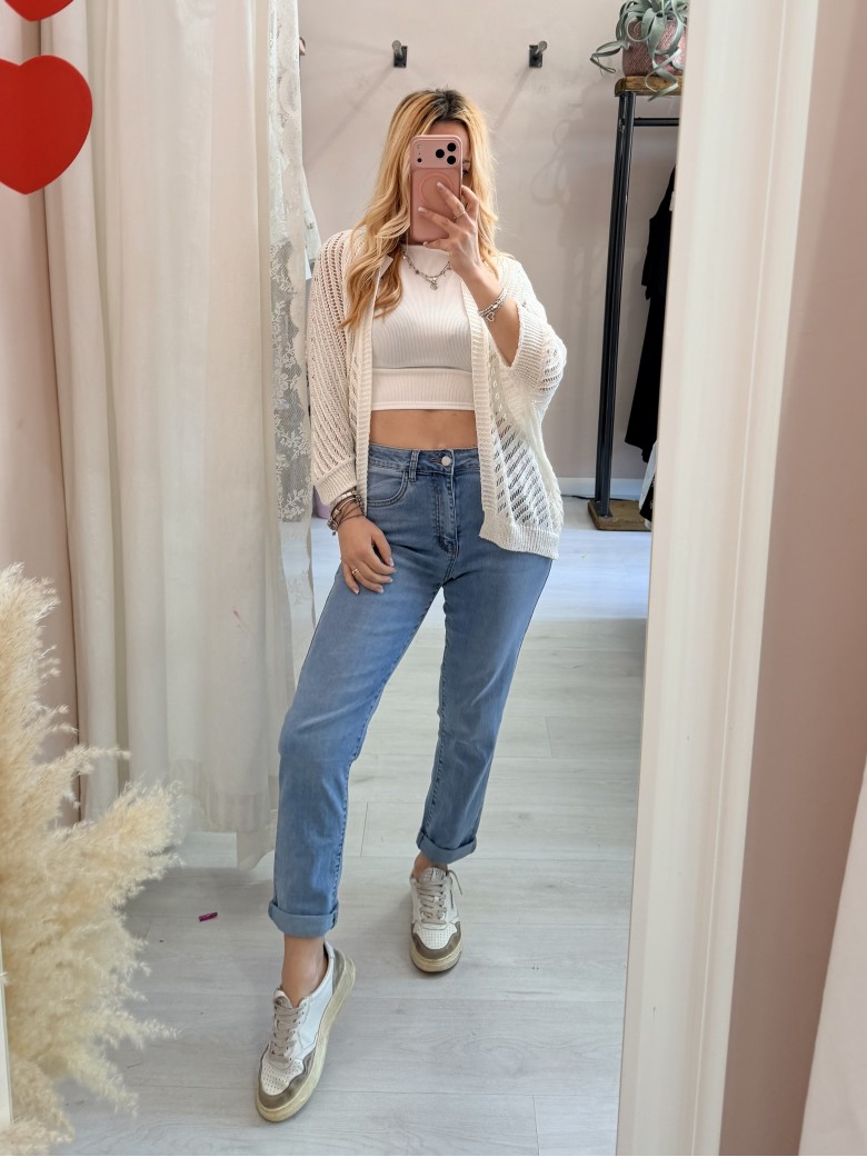 Giacchina cardigan LAURINA bianca