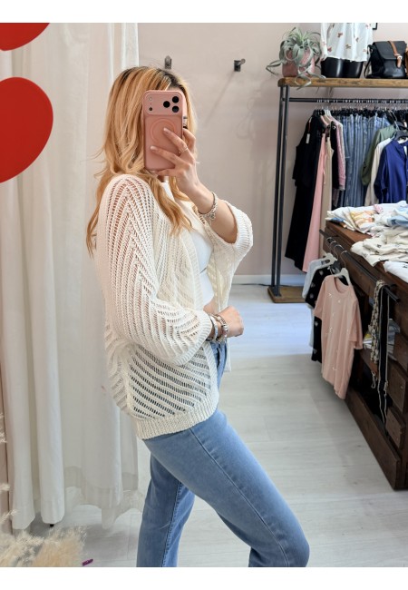 Giacchina cardigan LAURINA bianca