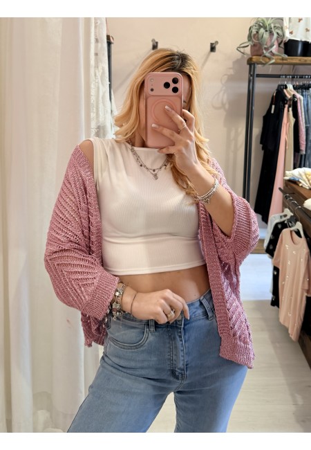 Giacchina cardigan LAURINA rosa