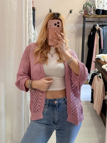Giacchina cardigan LAURINA rosa