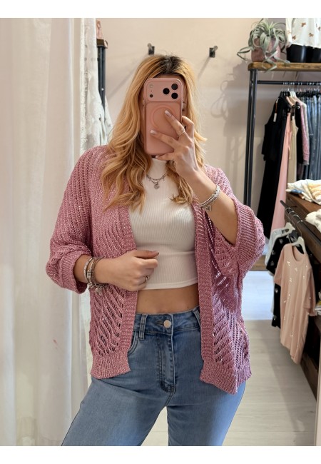 Giacchina cardigan LAURINA rosa