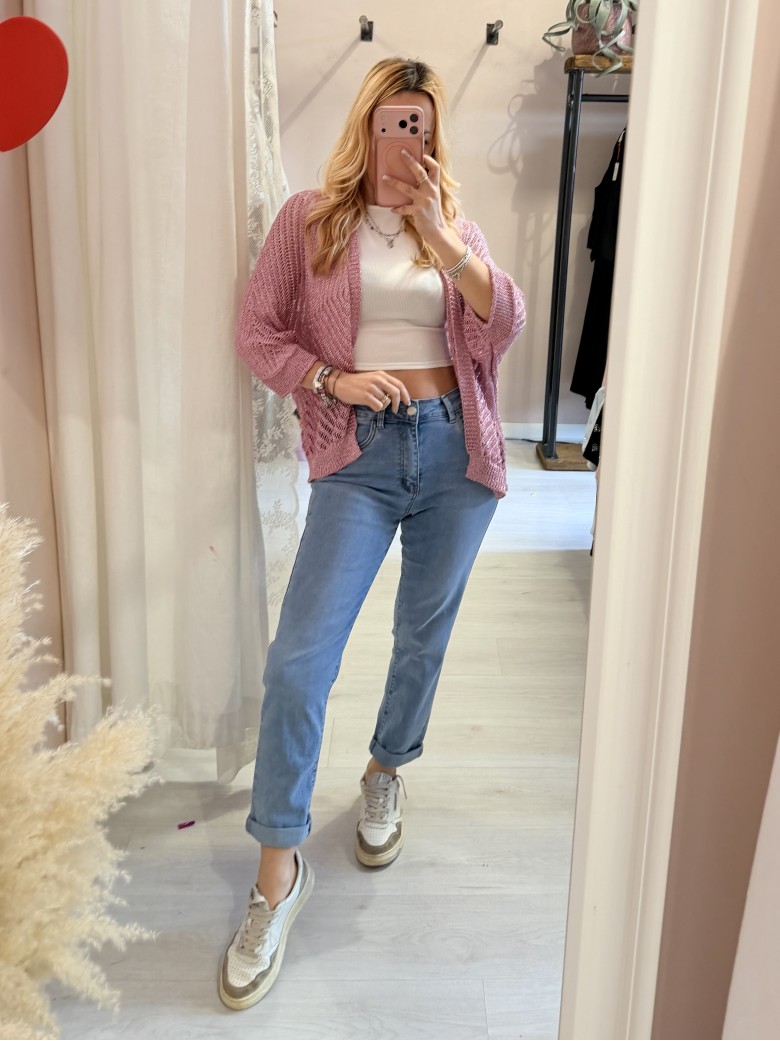 Giacchina cardigan LAURINA rosa