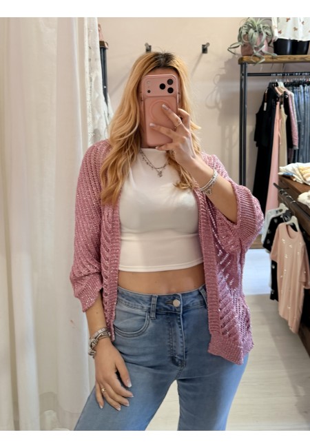 Giacchina cardigan LAURINA rosa