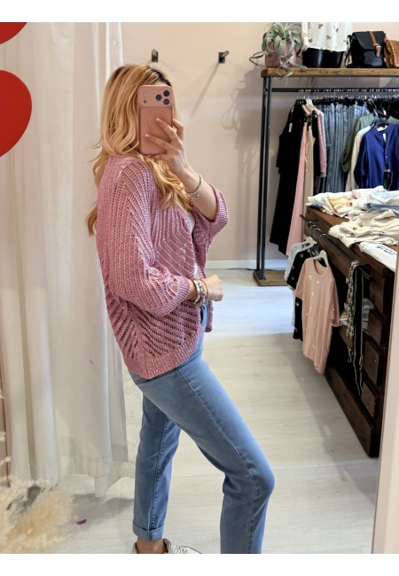 Giacchina cardigan LAURINA rosa