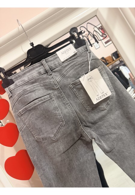 Jeans grigi a ZAMPA sfrangiati