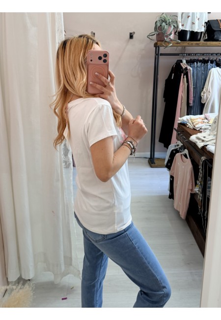 Maglia t shirt NO VABBè rosa