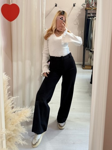 Pantaloni pink babol neri