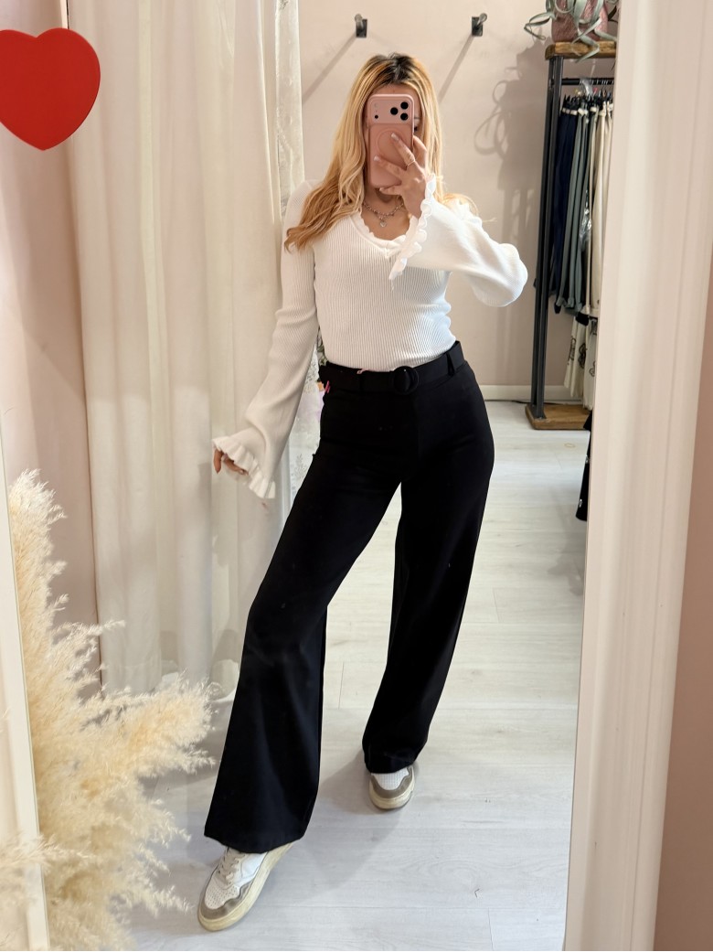 Pantaloni pink babol neri