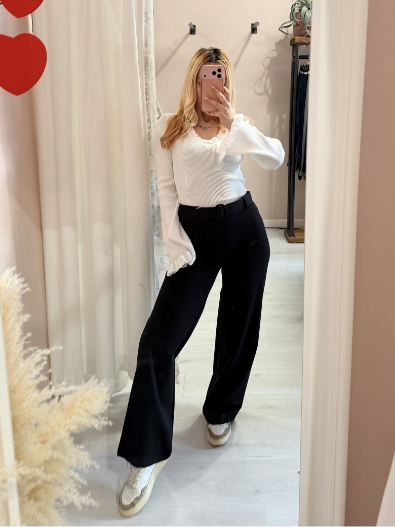 Pantaloni pink babol neri