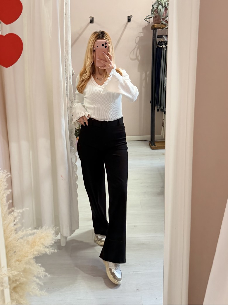 Pantaloni pink babol neri