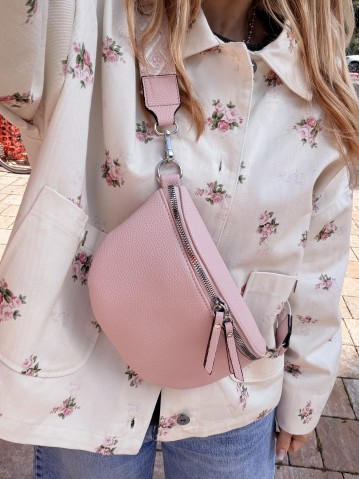 Borsetta a marsupio con tracolla fantasia rosa 2